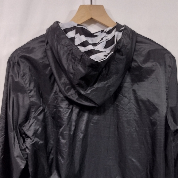 Vintage Adidas Reversible Anorak Jacket Men S Black Zebra Sporty Athletic - Picture 6 of 10
